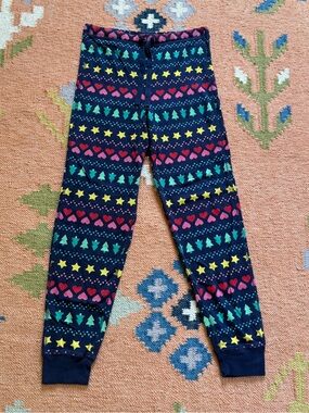 Primary Unisex Adult Navy Fair Isle Holiday Pajama Pants Size S